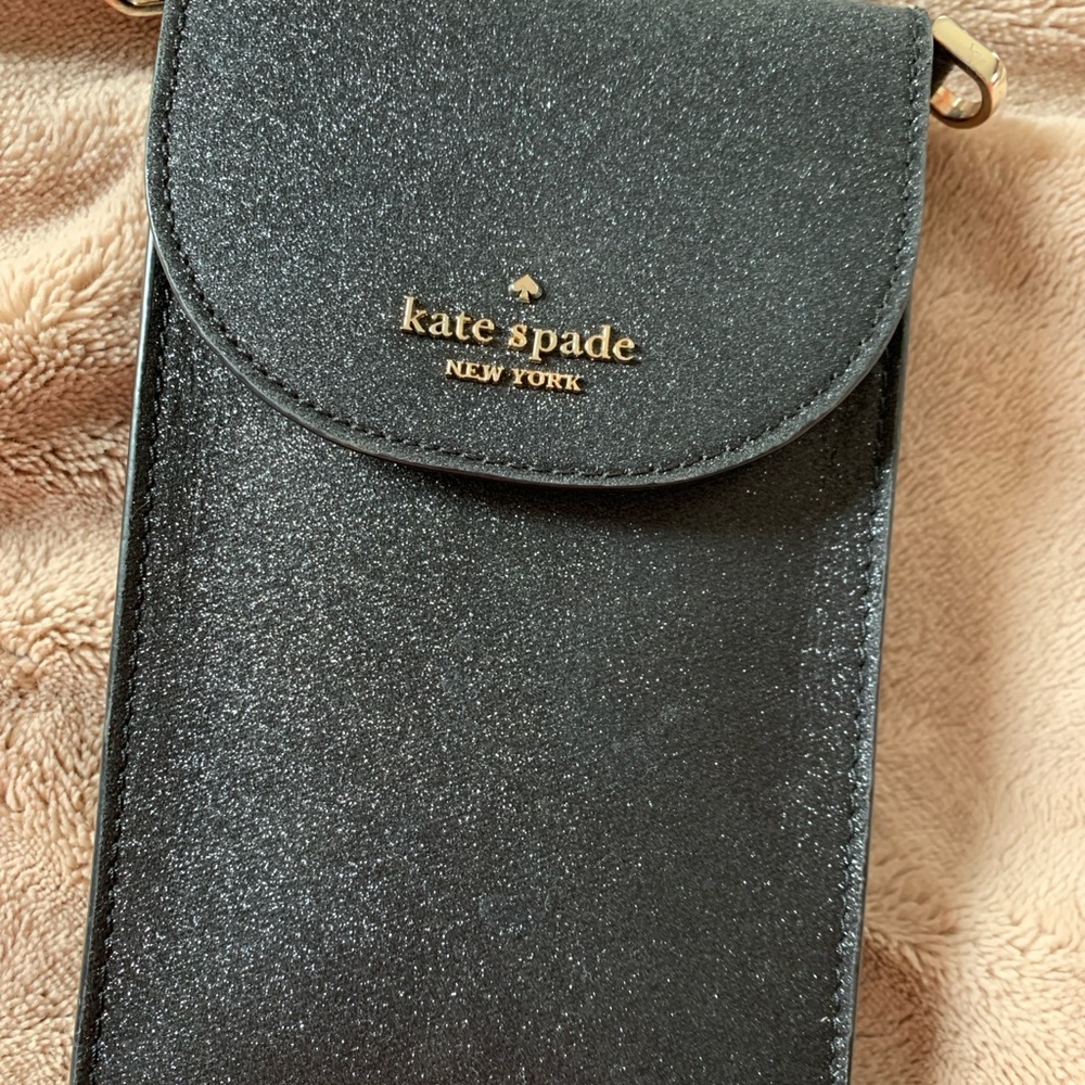 Kate Spade Black Glitter Crossbody Bag